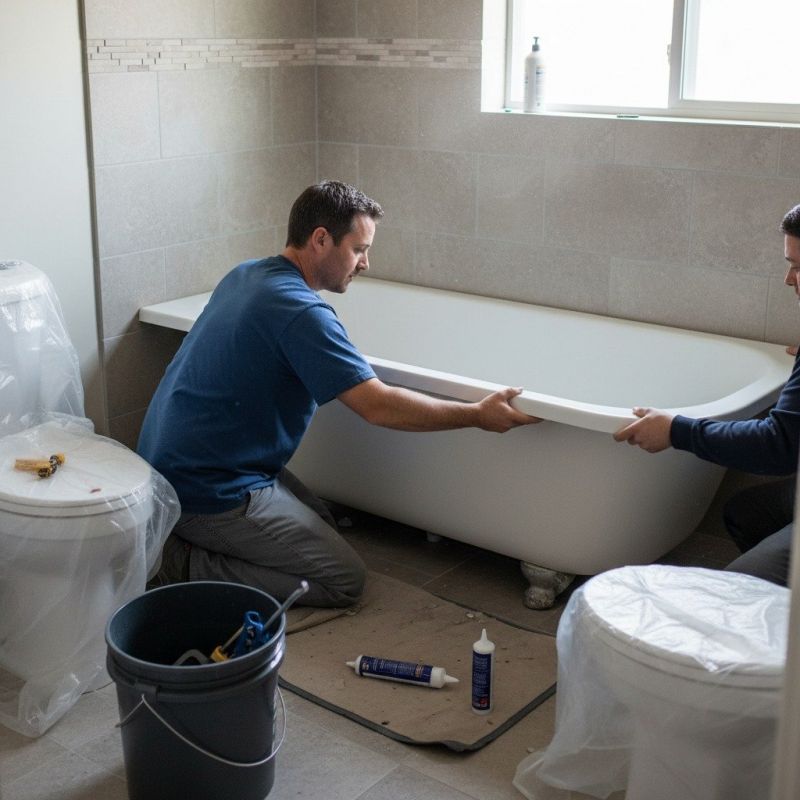 Commercial Bathtub Installation