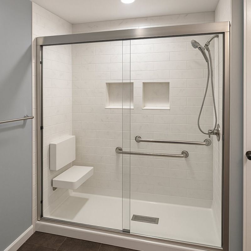 Frameless Glass Walk In Shower Design Ideas